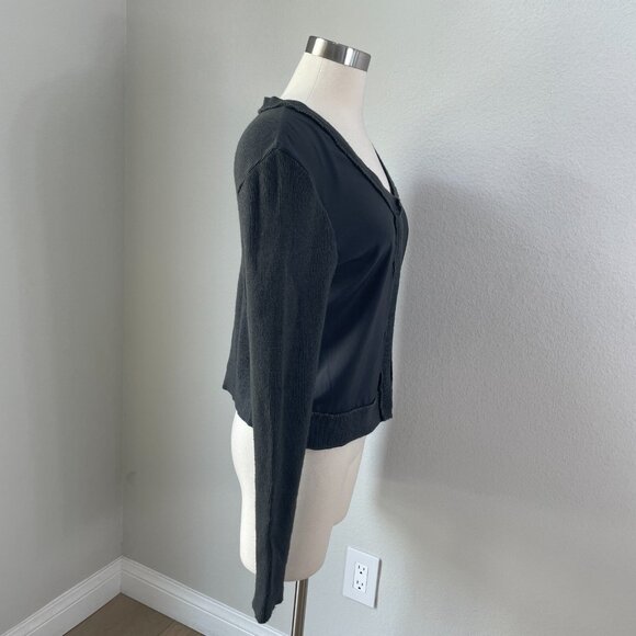 KristenseN Du Nord Womens Size 2 Silk Cashmere Gray Button Up Cardigan - Picture 3 of 13